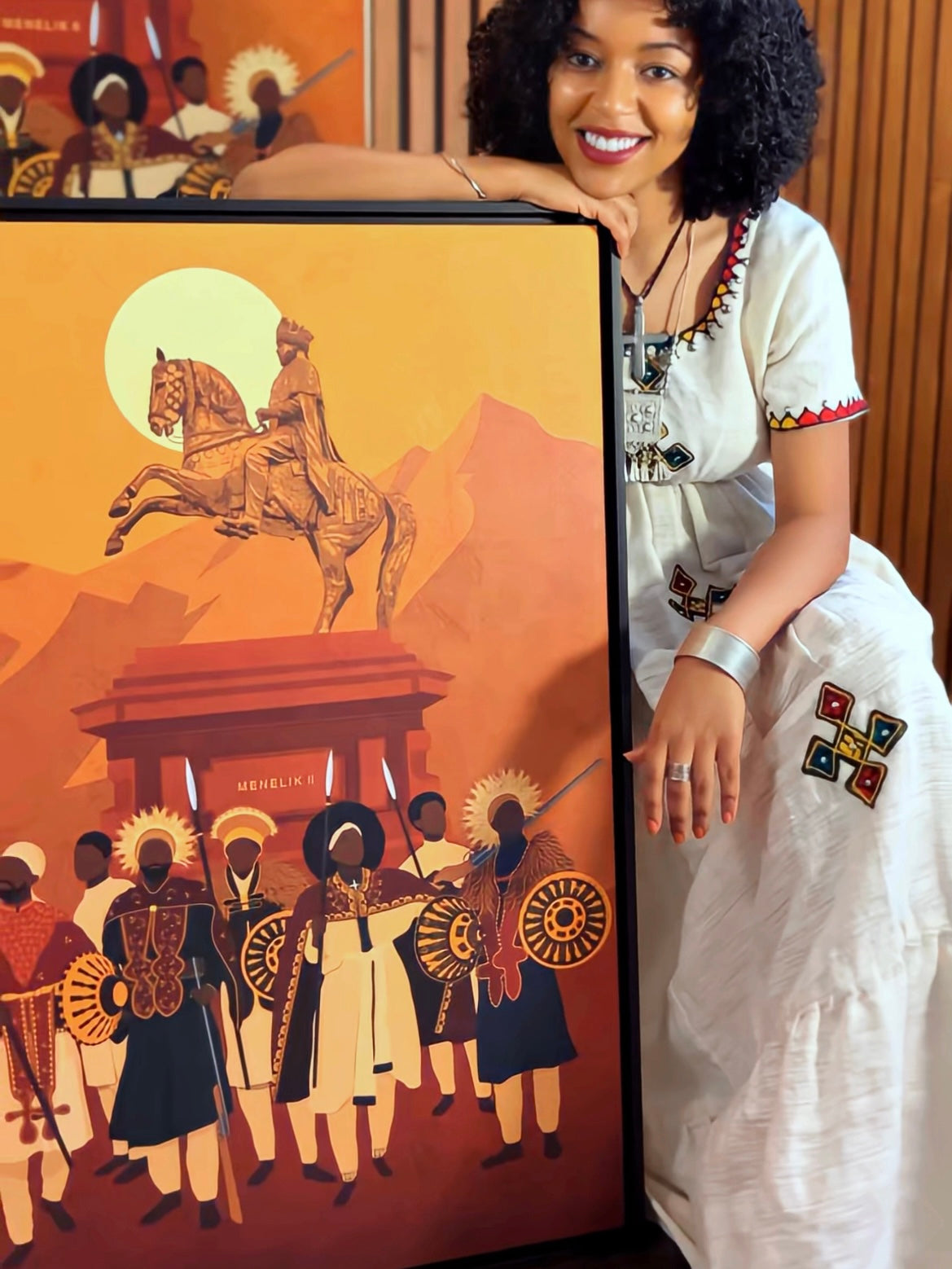 Adwa Framed Canvas 24"x36"