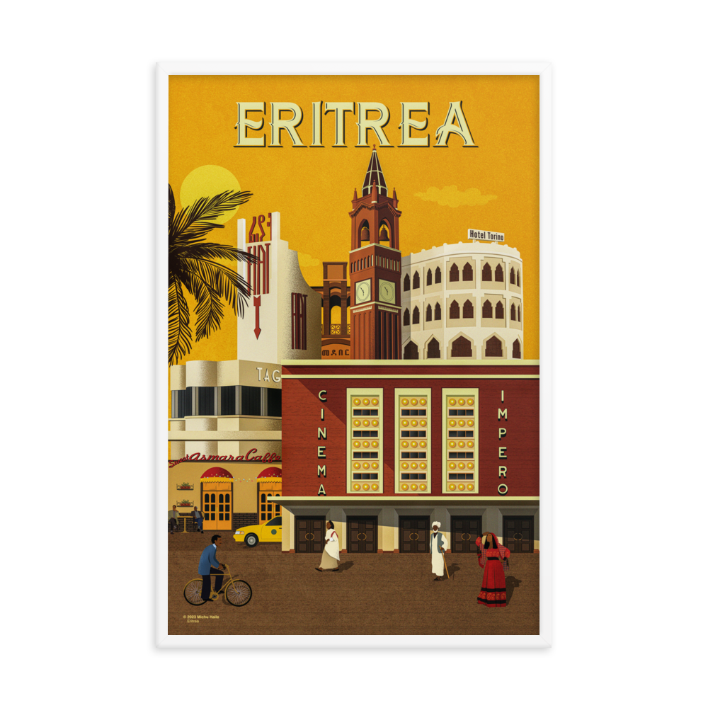 Eritrea Framed Poster 24"x36"