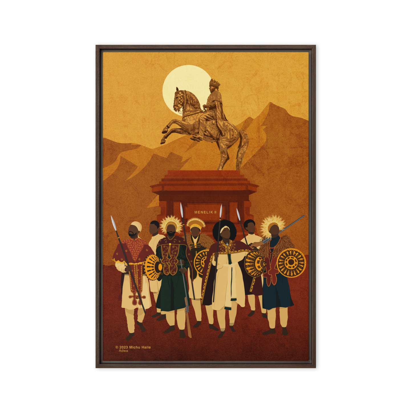Adwa Framed Canvas 24"x36"