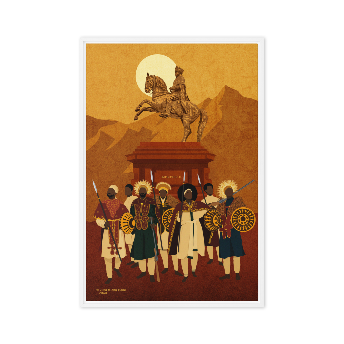 Adwa Framed Canvas 24"x36"