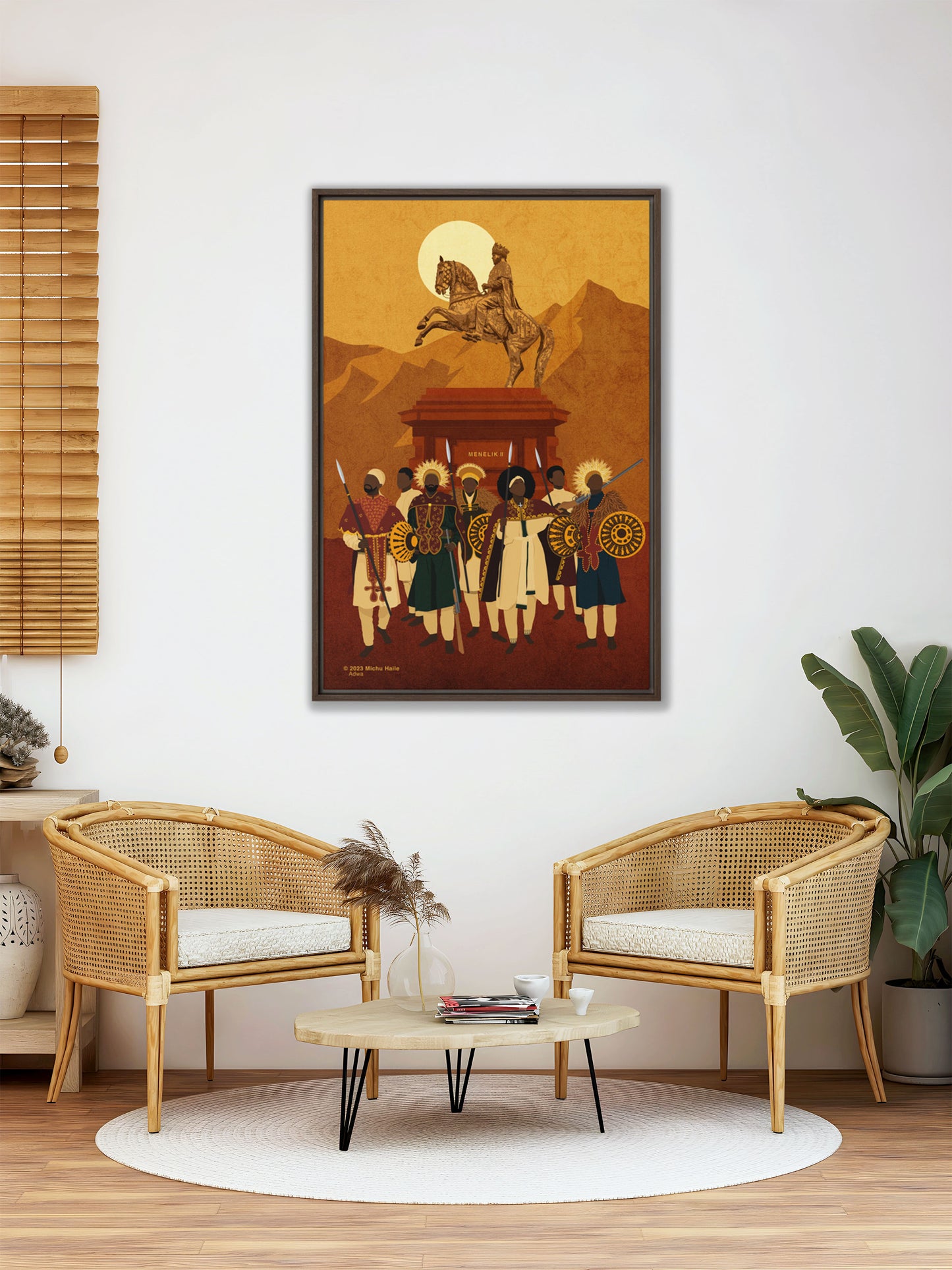 Adwa Framed Canvas 24"x36"