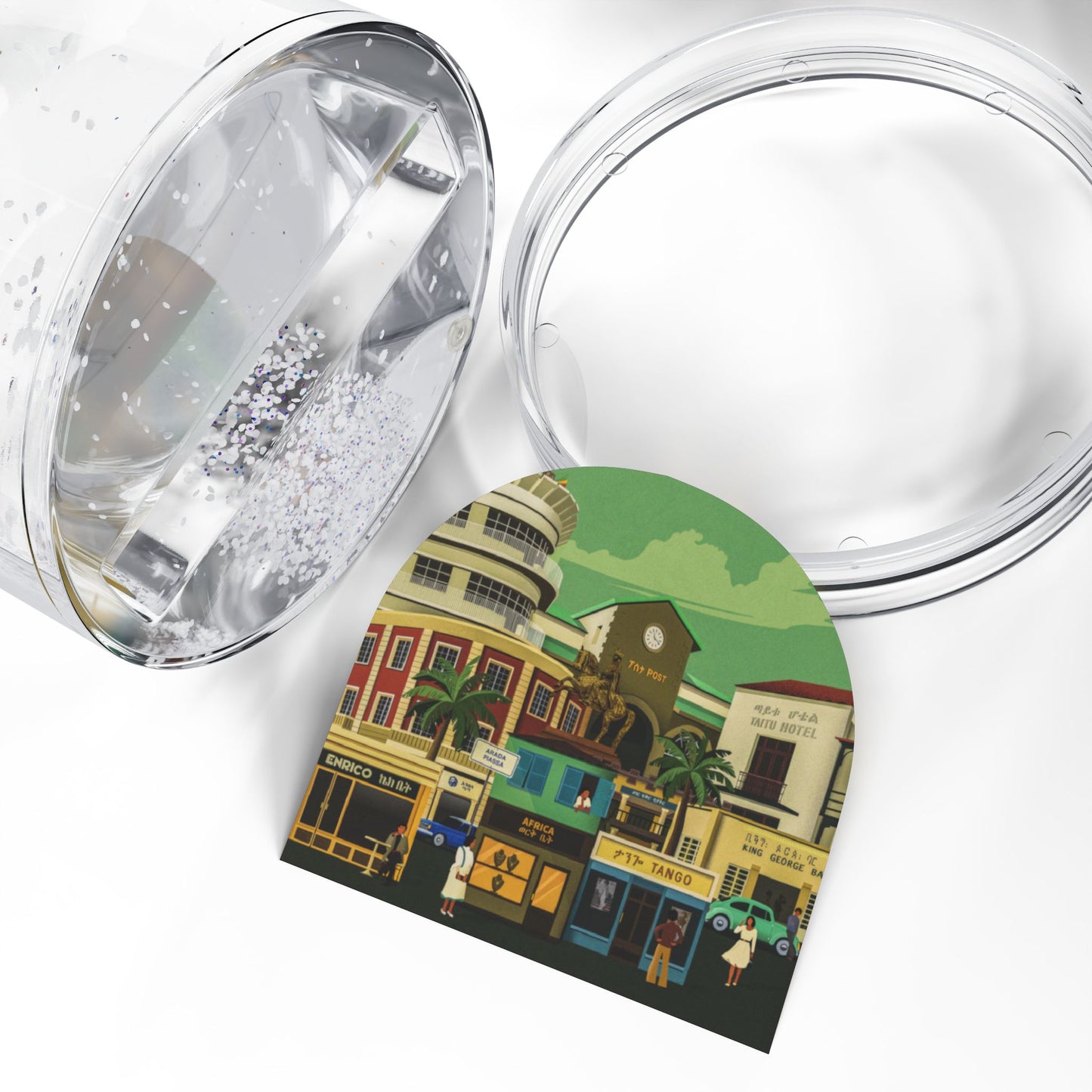 Decor - Vintage Ethiopia (Addis Ababa) Retro Style Illustration