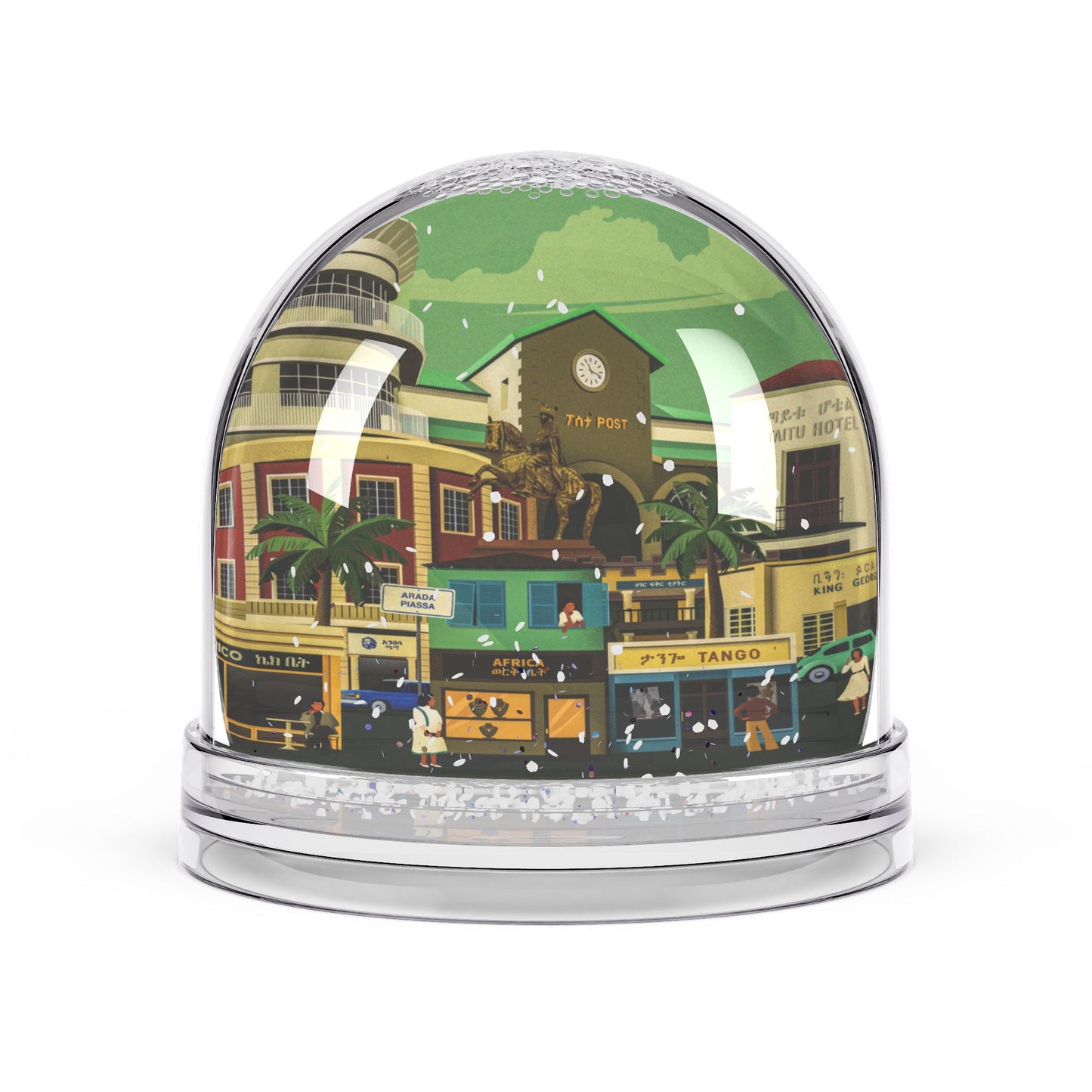 Decor - Vintage Ethiopia (Addis Ababa) Retro Style Illustration