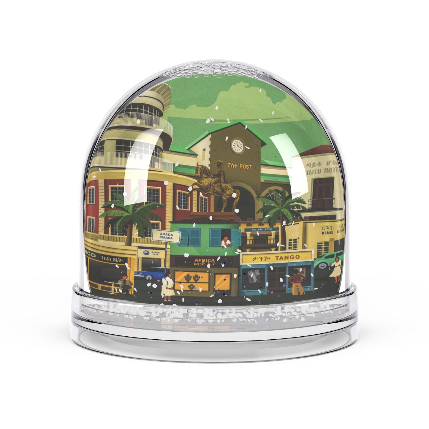 Decor - Vintage Ethiopia (Addis Ababa) Retro Style Illustration