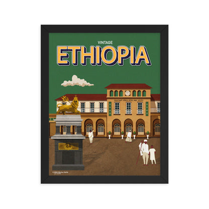 VINTAGE ETHIOPIA | Lagare Framed poster