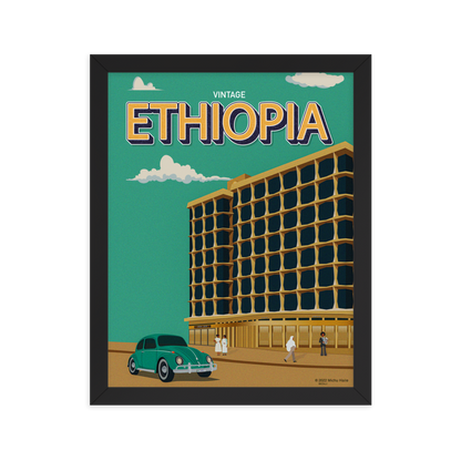 VINTAGE ETHIOPIA | Bedilu Framed poster