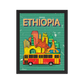 VINTAGE ETHIOPIA, Addis Ababa, Framed poster