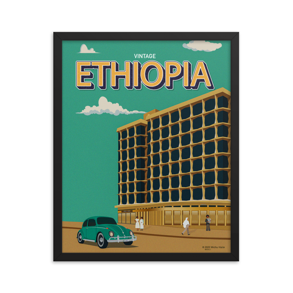 VINTAGE ETHIOPIA | Bedilu Framed poster