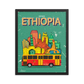 VINTAGE ETHIOPIA, Addis Ababa, Framed poster