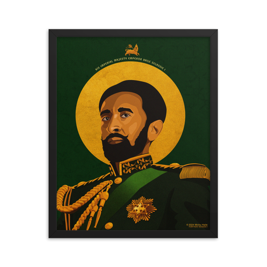 Emperor Haile Selassie Framed poster