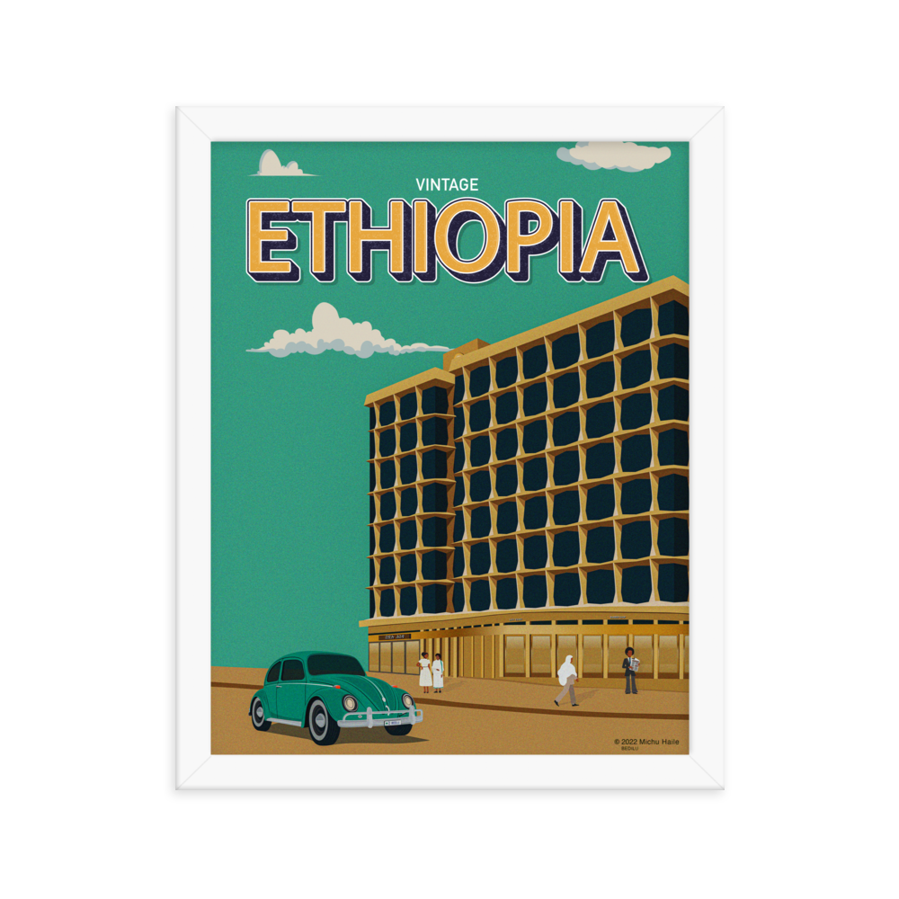 VINTAGE ETHIOPIA | Bedilu Framed poster