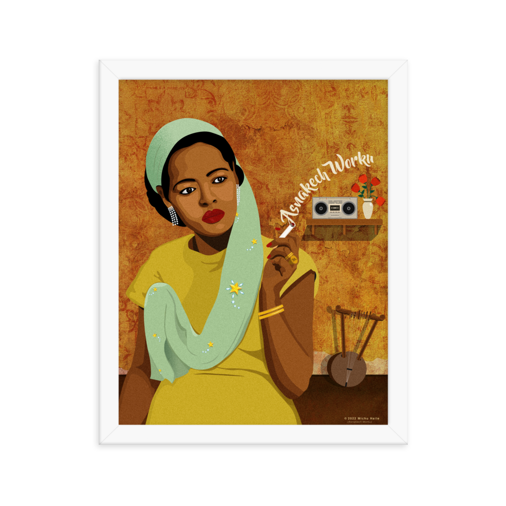 Asnakech Worku Framed poster