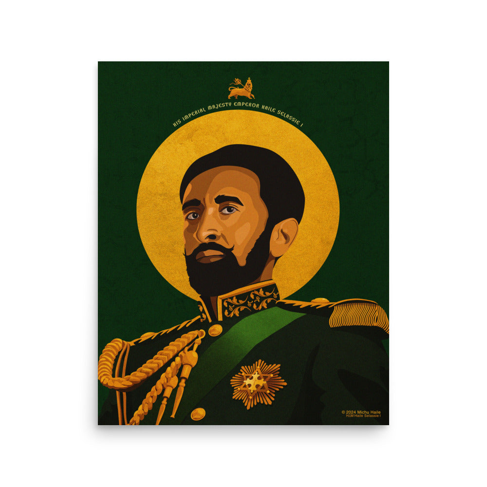 Emperor Haile Selassie Poster – Michu Design