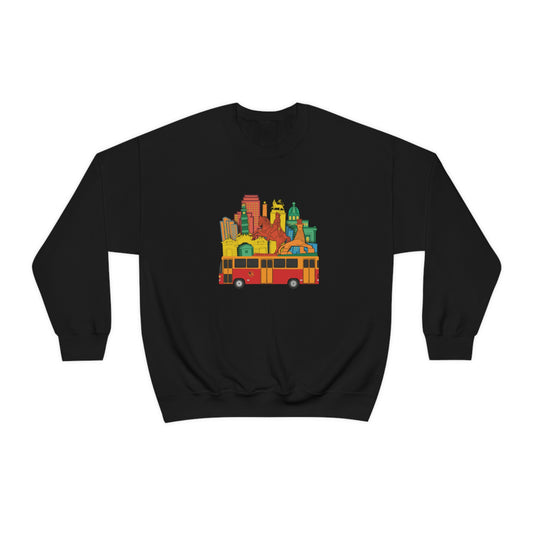 Addis Ababa Unisex Heavy Blend Crewneck Sweatshirt