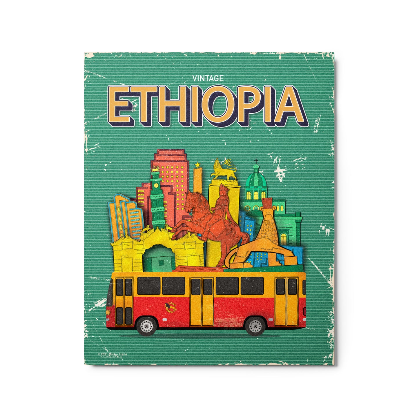 Addis Ababa Metal Print